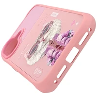 Nimmy Cool&Cute 2.0 Katės dėklas telefonui iPhone 17 - rožinis