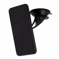 Automobilinis laikiklis - TXR - MAGNETINIS / 2 tvirtinimai: ant stiklo ir oro angos / su raudonu rėmu