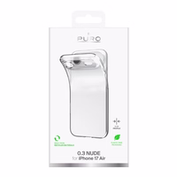 Puro 0.3 Nude itin plonas TPU dėklas telefonui skirtas iPhone 17 Air – permatomas