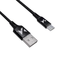 Wozinsky Kabelis USB - microUSB 2,4A 1m juodas (WUC-M1B)
