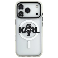 Karl Lagerfeld IML Karl Eskizas Logotipas Magnetinis dėklas telefonui iPhone 17 Pro - skaidrus