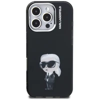 Karl Lagerfeld IML Aquarelle Karl & Logo MagSafe deklas iPhone 16 Pro - juodas