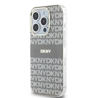 DKNY IML Mono ir Stripe Magnetinis dėklas telefonui iPhone 15 Pro Max - smėlinis