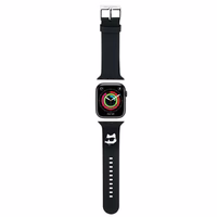Karl Lagerfeld 3D Rubber Choupette Head Dirželis for Apple Watch 42/44/45/49mm - Juodas