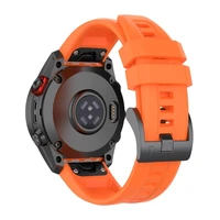 Silikoninis dirželis GARMIN FENIX 3 / 3HR / 5X / 6X / 6X Pro / 7X / 7X Pro oranžinė (8)