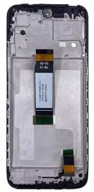 Ekranas Xiaomi Redmi 12 4G/12 5G/Poco M6 Pro 5G su lietimui jautriu stikliuku ir rėmeliu Black ORG