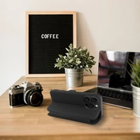 FOLIO šoninis magnetinis knygos tipo dėklas, skirtas IPHONE 15 PRO MAX, juodas