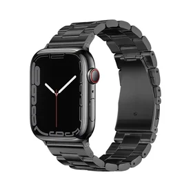 FORCELL F-DESIGN FA10 nerūdijančio plieno dirželis APPLE Watch 42 / 44 / 45 / 49 mm juodas