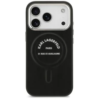 Karl Lagerfeld Karl RSG Logo Magnetinis dėklas telefonui iPhone 17 Pro Max - Juodas