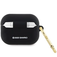 Hello Kitty silikoninis 3D Kitty galvos dėklas AirPods Pro 2 (2022/2023) - juodas