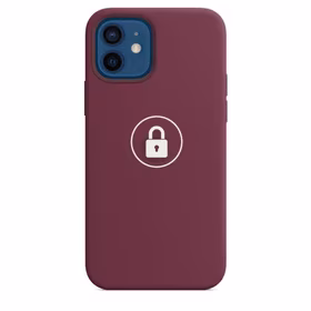 Dėklas "Silicone Case v2" skirtas iPhone 12 Pro Max / Plum / su įpakavimu