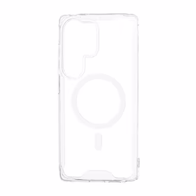 Skaidrus kampinis dėklas, skirtas "Samsung Galaxy S26 Ultra", suderinamas su "MagSafe" - skaidrus