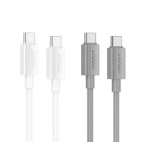 Kabelis USB-C į USB-C Hoco 3A 60W 1 m X107 baltas