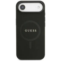 Guess Saffiano Classic Logo Magnetinė dėklas telefonui iPhone Air - juoda