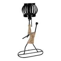 Dekoratyvus metalinis žvakidė ART DECO Afrika modelis E IALC-1