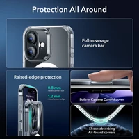 ESR Classic Hybrid MagSafe + grūdinto stiklo rinkinys iPhone 17 - skaidrus