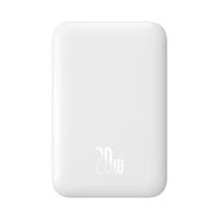 Baseus Magnetinė Mini Air PPCXM06A 6000mAh 20W išorinė baterija su Simple Series USB-C kabeliu - balta