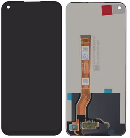 Ekranas Oppo A76/A36 4G (2022) su lietimui jautriu stikliuku Black ORG