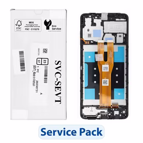 ServicePack LCD ekranas SAMSUNG A06 A065 GH81-26440A juodas