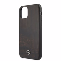 Mercedes Wood Line Rosewood dėklas iPhone 11 Pro Max - rudas