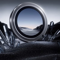 Benks grūdintas stiklas Glass Warrior objektyvo apsauga kamerai, skirtas iPhone 16 Pro/16 Pro Max (3 objektyvai), sidabrinė