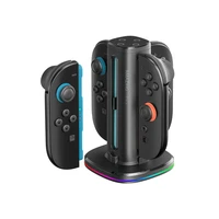 "AmazingThing Thunder Pro PlayDock" įkroviklis "Nintendo Switch 2" valdikliams - juodas