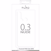 PURO 0.3 Nude - dėklas Huawei P20 Lite (2019) 6.4 "(skaidrus)