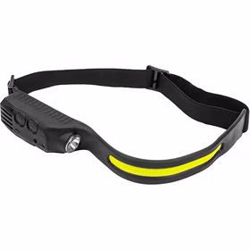 Žibintuvėlis ant galvos COB +XPE, su judesio jutikliu, 350lm, IPX4, USB-C