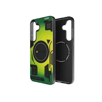 FORCELL F-PROTECT Lygiai su dviejų sluoksnių 4D technologija, militarinio kritimo testo suderinamas su MagSafe SAMSUNG S25 PLUS - cyber žalias