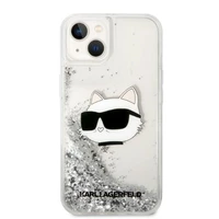 Karl Lagerfeld KLHCP14MLNHCCS iPhone 14 Plus 6.7" sidabrinis/sidabrinis kietasis dėklas Blizgučiai Choupette Galva