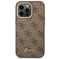 Guess GUHCP14XHG4SHW iPhone 14 Pro Max 6.7" rudas / rudas dėklas telefonui 4G Vintage Gold Logo