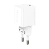 Wozinsky CMWCS USB-C PD 20W sieninis įkroviklis - baltas