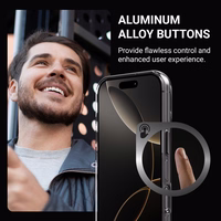 Crong Clear MAG Pro - iPhone 16 Pro MagSafe dėklas (juodas)