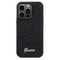 Guess Disco Metal Script dėklas telefonui iPhone 13 Pro / 13 - juodas