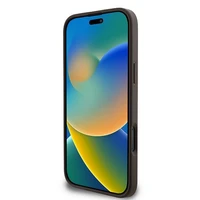 Guess 4G Big Logo dėklas telefonui iPhone 16 Pro - rudos spalvos