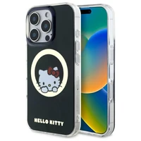 Hello Kitty IML Sweet Kitty magnetinis MagSafe dėklas iPhone 16 Pro Max - juodas