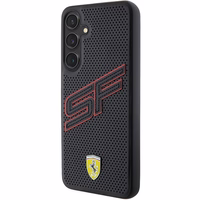 Ferrari Big SF Perforated dėklas telefonui Samsung Galaxy S24+ - juodas