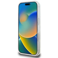 Guess IML Glitter Circle Magnetinis dėklas iPhone 16 Pro Max - skaidrus