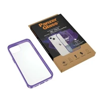PanzerGlass ClearCase antibakterinis dėklas telefonui su Military Grade sertifikatu iPhone 13 / 14 / 15 - permatomas violetinis