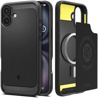 Spigen Rugged Armor MagSafe Dėklas telefonui iPhone 16 Plus - juodas