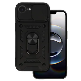 Dėklas telefonui su slankiojančia kamera Iphone 16e juodas