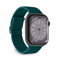 Puro Loop nailoninis dirželis Apple Watch 42/44/45/49 mm - tamsiai žalias