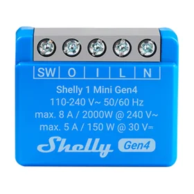 Shelly 1 Mini Gen4 valdiklis Zigbee/Matter