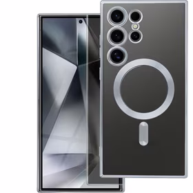 ELECTRO MAG COVER dėklas telefonui su MagSafe SAMSUNG S26 Pro sidabro spalvos