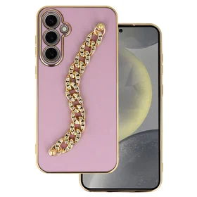 Dėklas telefonui Samsung Galaxy S23 FE dizainas 4 rožinis