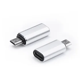 Adapteris Type-C į Micro USB – sidabrinis