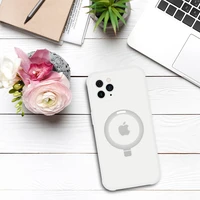 Tel Protect Magiškas MagSafe su stovu dėklas telefonui Iphone 11 Pro – sidabro spalvos