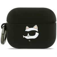 Karl Lagerfeld Silicone Choupette Head 3D deklas AirPods Pro 3 - juodas