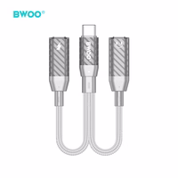 BWOO 2 in 1 Adapteris  2 Type C ports to 3.5MM Jack BZ68