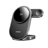 Joyroom JR-W17 Qi 3 viename belaidis indukcinis įkroviklis - juodas